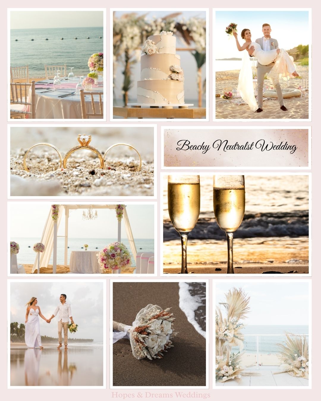 Beachy Neutrals Wedding Inspiration