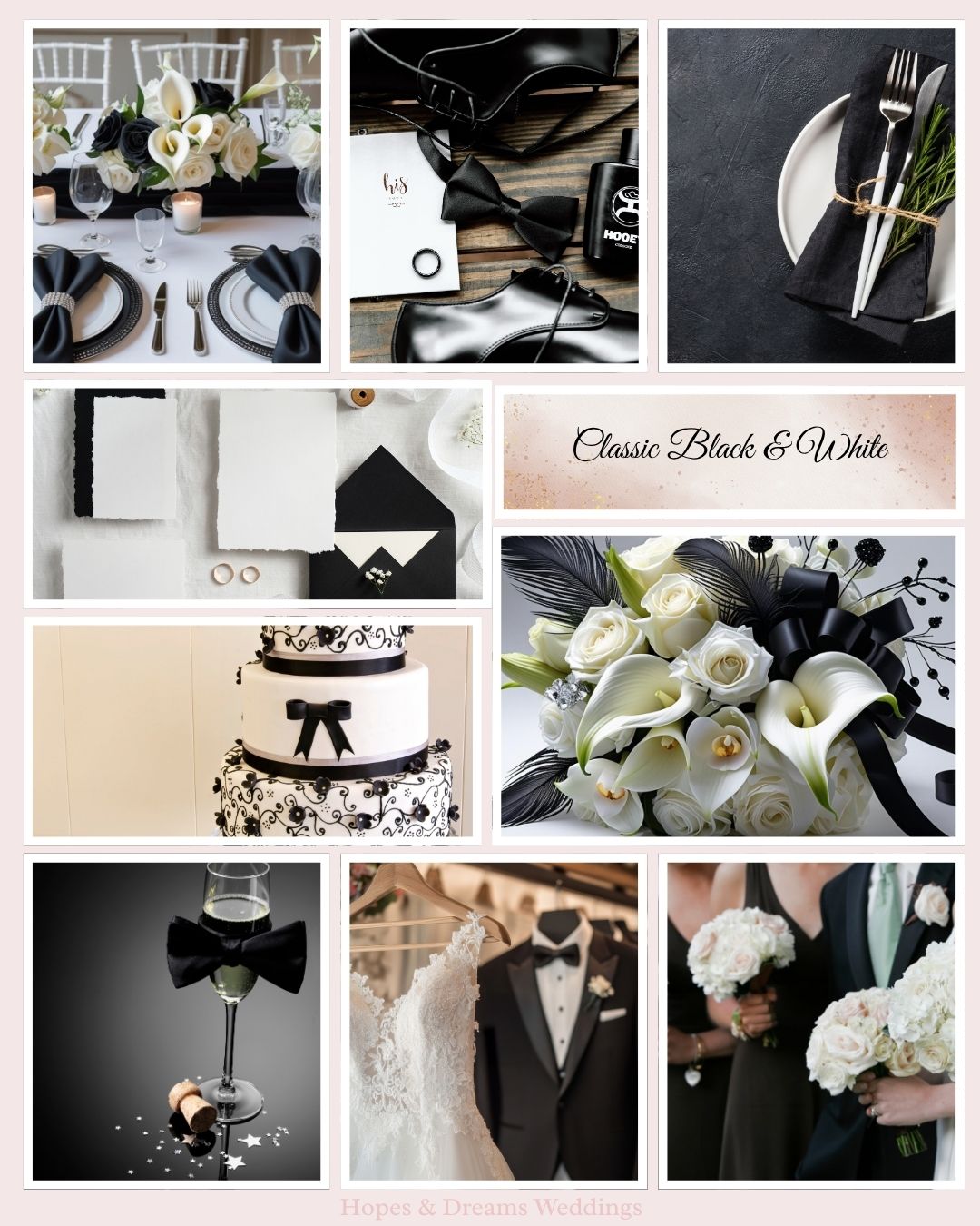 Timeless Black and White Wedding Inspiration
